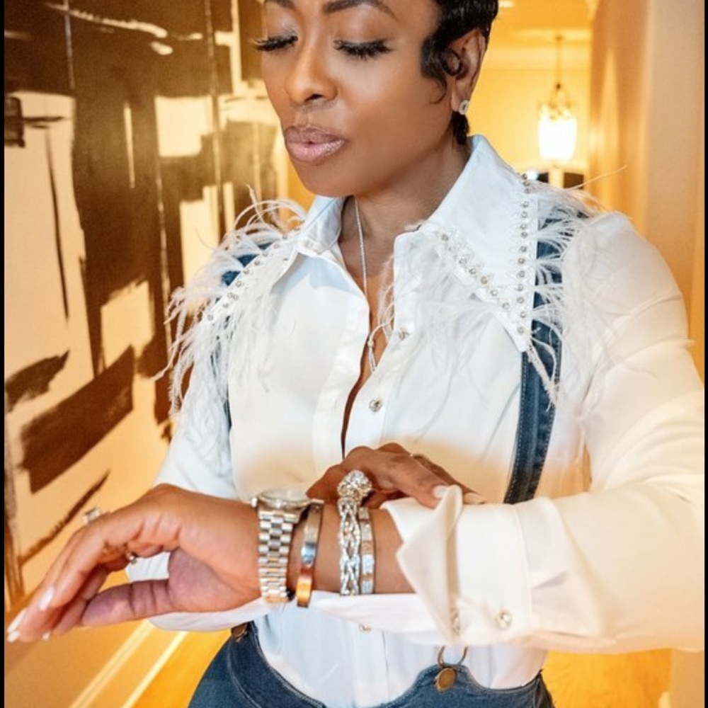 Brand New ;Ms. Bling ‘Em Bling Blouse